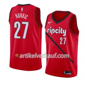 NBA Portland Trail Blazers Trikot Jusuf Nurkic 27 2018-19 Nike Rot Swingman - Herren
